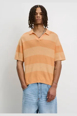 Pull&Bear Polo Rayé Texturé