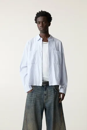 Pull&Bear Chemise À Carreaux Effet Froissé