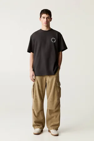 Pull&Bear Pantalon Cargo Baggy Délavé