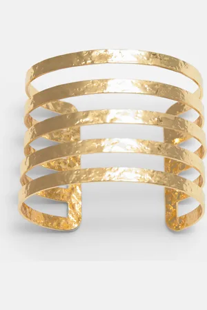 Pull&Bear Bracelet Manchette Texturé Doré