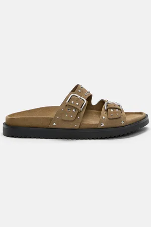 Pull&Bear Sandales Boucles Rivets Cuir