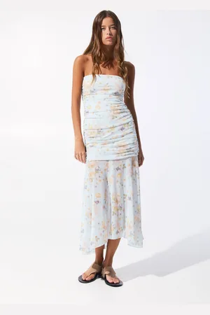 Pull&Bear Robe Midi En Tulle À Fleurs