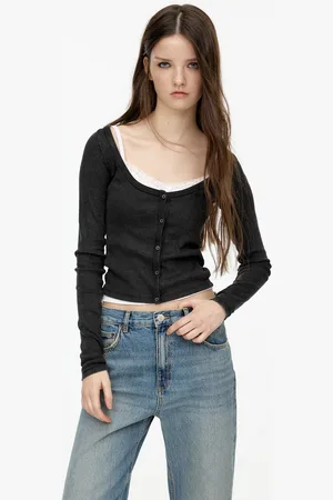 Pull&Bear T-Shirt Côtelé Boutonné