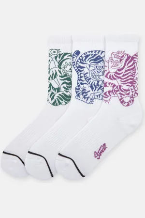 Pull&Bear Lot 3 Chaussettes Tigres
