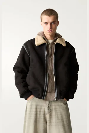 Pull&Bear Veste En Suédine Avec Intérieur En Mouton Synthétique