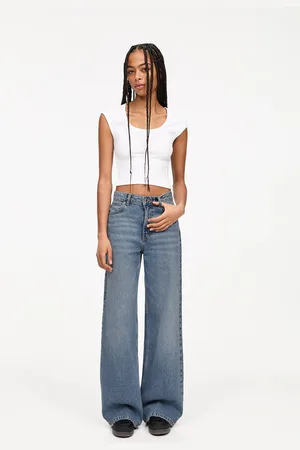 Pull&Bear Jean Large Taille Haute