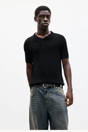 Pull&Bear Polo En Maille À Manches Courtes