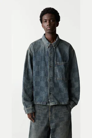 Pull&Bear Surchemise Denim Carreaux Stwd