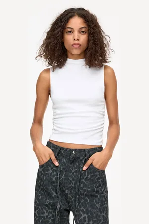 Pull&Bear Top Froncé À Col Montant