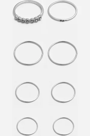 Pull&Bear Lot 8 Bagues Fines