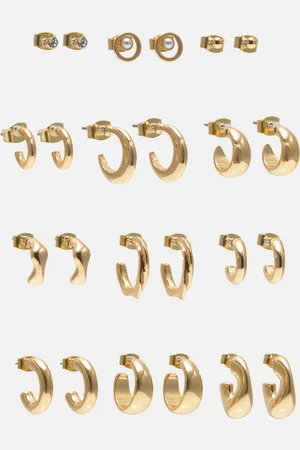 Pull&Bear Lot Boucles D’oreilles Mini Anneaux