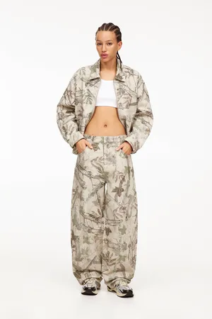 Pull&Bear Pantalon Skater Imprimé Feuilles