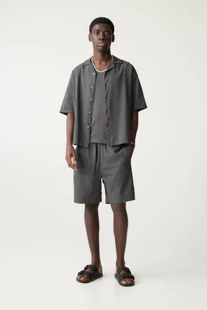 Pull&Bear Short Jogging Lin Mélangé