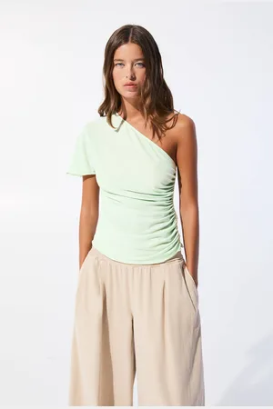 Pull&Bear Top Asymétrique Fronces