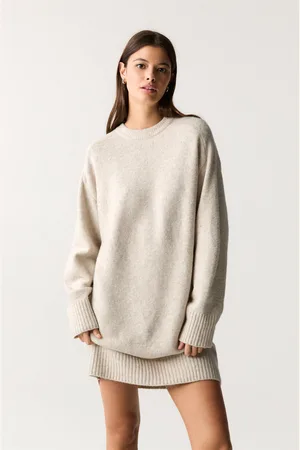 Pull&Bear Robe Maille Manches Longues