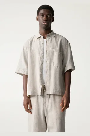 Pull&Bear Chemise Boxy 100 % Lin