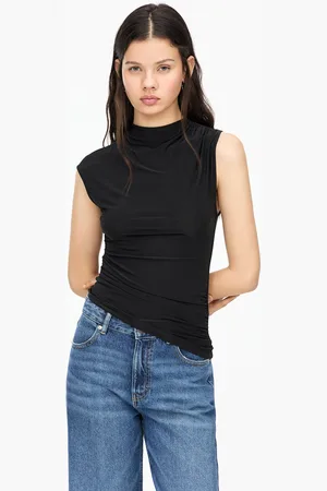 Pull&Bear Top Asymétrique Froncé