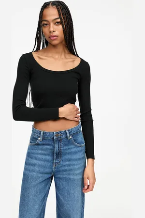 Pull&Bear T-Shirt Manches Longues Côtelé