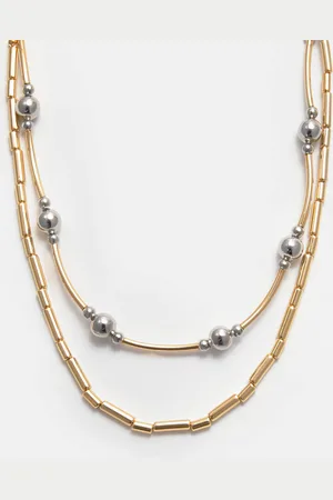 Pull&Bear Pack 2 Colliers Perles