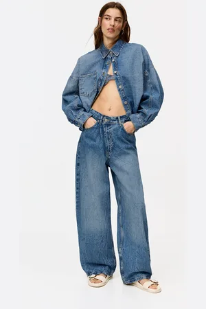 Pull&Bear Jean Super Baggy Taille Croisée