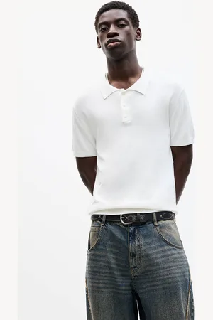 Pull&Bear Polo En Maille À Manches Courtes