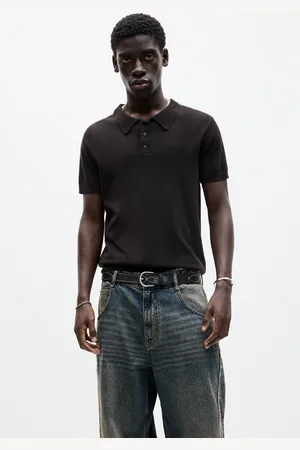 Pull&Bear Polo En Maille À Manches Courtes