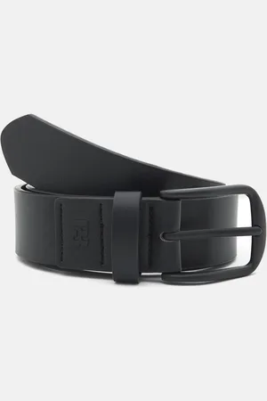 Pull&Bear Ceinture Noire En Similicuir Avec Boucle Noire