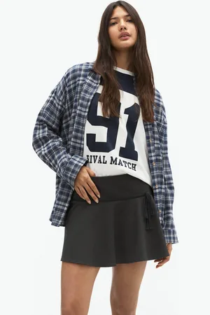 Pull&Bear Minijupe Taille Basse Avec Nœud