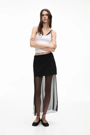 Pull&Bear Jupe Midi En Organza
