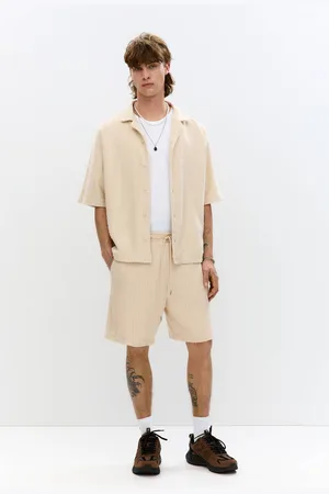 Pull&Bear Short Jogging Gaufré