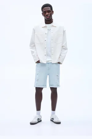 Pull&Bear Bermuda En Jean Slim Déchirures