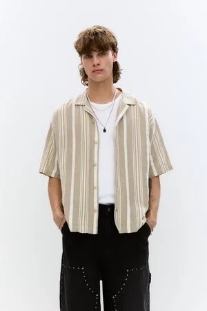 Pull&Bear Chemise À Rayures À Manches Courtes