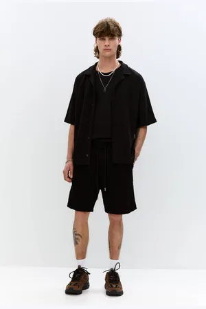 Pull&Bear Short Jogging Gaufré