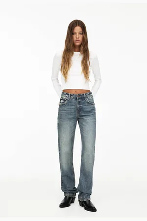 Pull&Bear Jean Droit Taille Moyenne