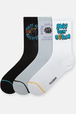Pull&Bear Lot Chaussettes Imprimées