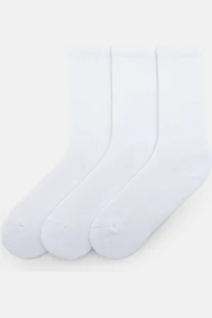Pull&Bear Lot 3 Paires Chaussettes Hautes Basiques
