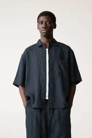 Pull&Bear Chemise Boxy 100 % Lin