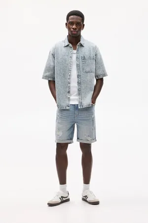 Pull&Bear Bermuda En Jean Slim Déchirures