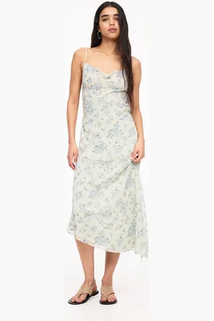 Pull&Bear Robe Midi À Bretelles À Fleurs
