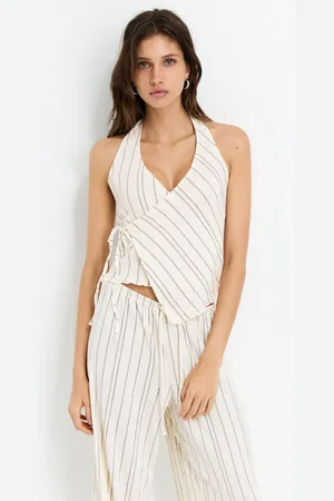 Pull&Bear Top À Rayures Et Smock