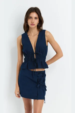 Pull&Bear Minijupe Paréo Avec Nœuds