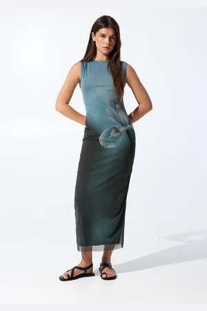 Pull&Bear Robe Midi En Tulle À Fleur