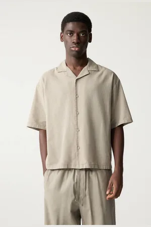 Pull&Bear Chemise Manches Courtes Lin