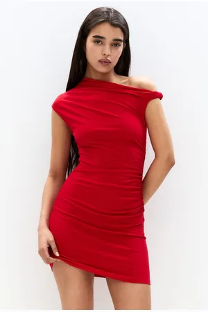 Pull&Bear Robe Courte Asymétrique Avec Nœud