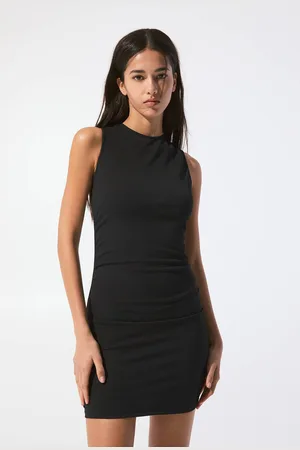 Pull&Bear Robe Courte Sans Manches Froncée