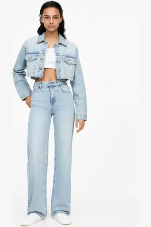 Pull&Bear Jean Droit Taille Haute