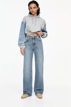 Pull&Bear Jean Droit Taille Haute