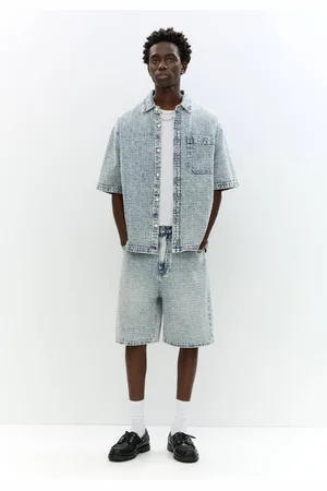 Pull&Bear Short Denim Baggy Jacquard