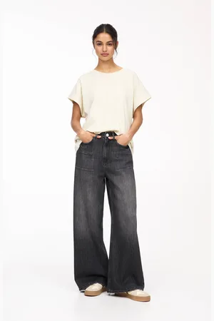 Pull&Bear Jean Baggy Large À Passants