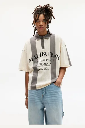 Pull&Bear Polo En Maille À Rayures Stwd